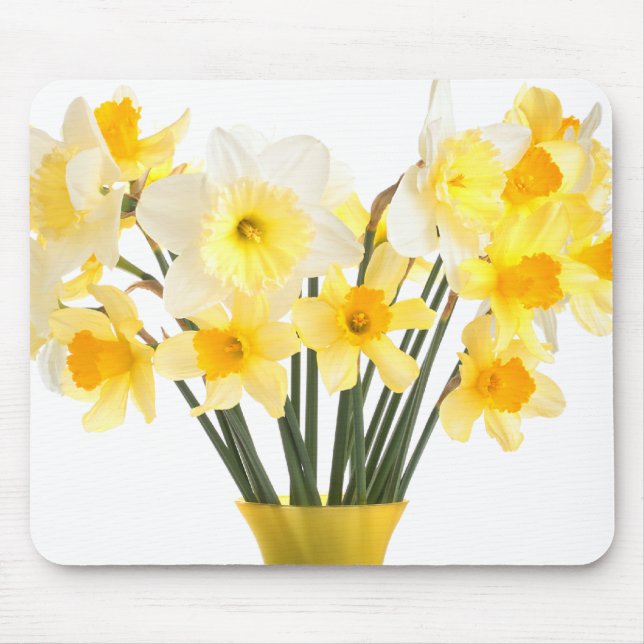 Daffodils in a Vase Mousepad (Front)