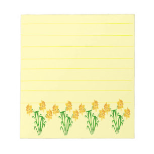 Daffodils notepad