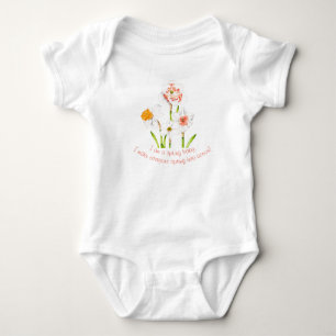 Daffodils on a Baby Bodysuit