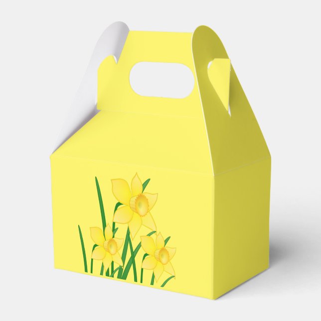 Daffodils Party Favour Box (Front Side)