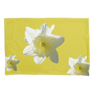 Daffodils Spring Flowers Close-up Pillow Case