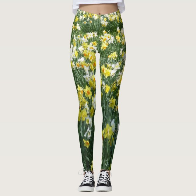 Daffodils Spring Flowers Legging (Front)