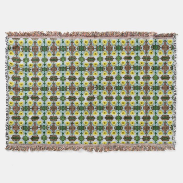 DAFFODILS throw blanket (Front)