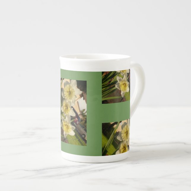 Daffoldils repeat pattern mug goodfor easter (Front Right)