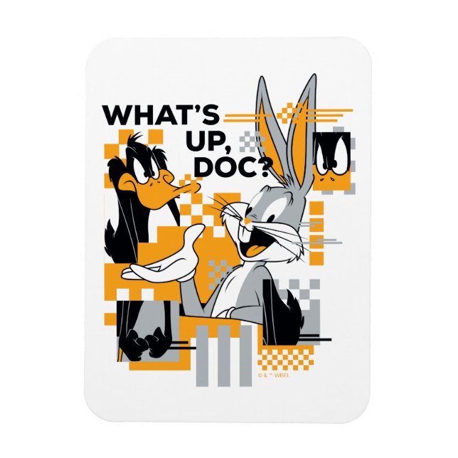 DAFFY DUCK™ & BUGS BUNNY™ Glitch Magnet (Vertical)