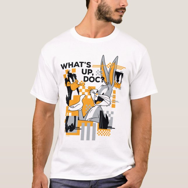 DAFFY DUCK™ & BUGS BUNNY™ Glitch T-Shirt (Front)
