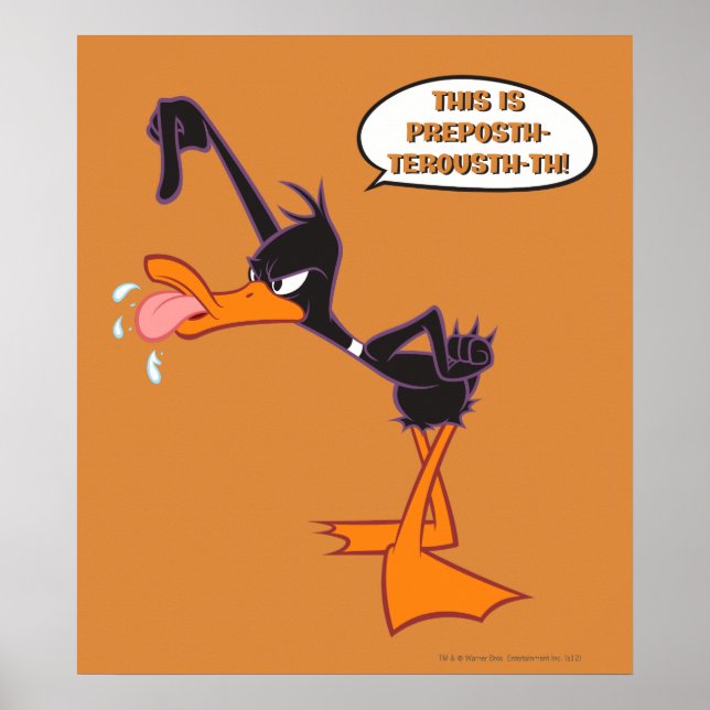 DAFFY DUCK™ Speech Bubble Poster (Front)