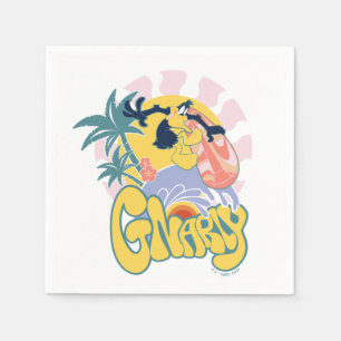 DAFFY DUCK™ Surfing - Gnarly Napkin