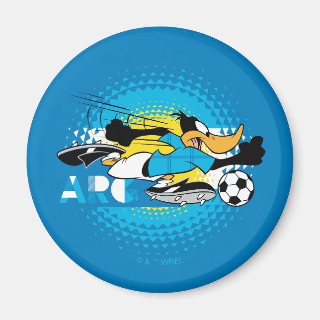 DAFFY DUCK™ Team Argentina Soccer Graphic Magnet (Front)