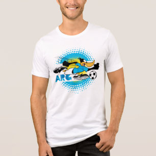 DAFFY DUCK™ Team Argentina Soccer Graphic Tri-Blend Shirt