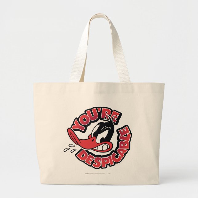 DAFFY DUCK™ - You're Despicable Large Tote Bag (Front)