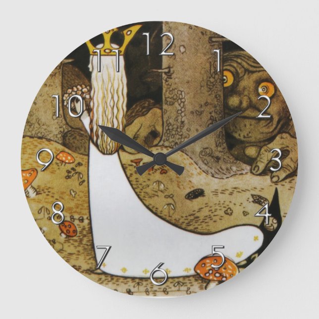 Daga in the Woods Large Clock (Front)