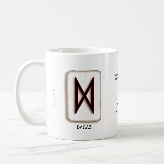 Dagaz RuneStone 11 oz. Mug (Left)