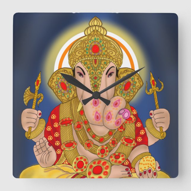 Dagduseth Ganesha Clock (Front)