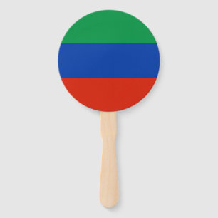 Dagestan Flag Hand Fan