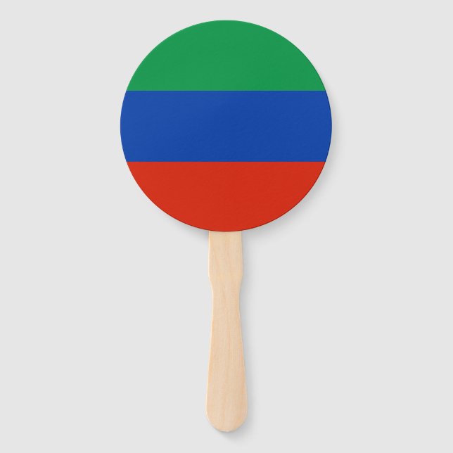 Dagestan Flag Hand Fan (Front)