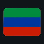 Dagestan Flag Magnet<br><div class="desc">Patriotic flag of Dagestan.</div>
