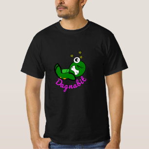 Dagnabit” Funny Cartoon Frog Design T-Shirt