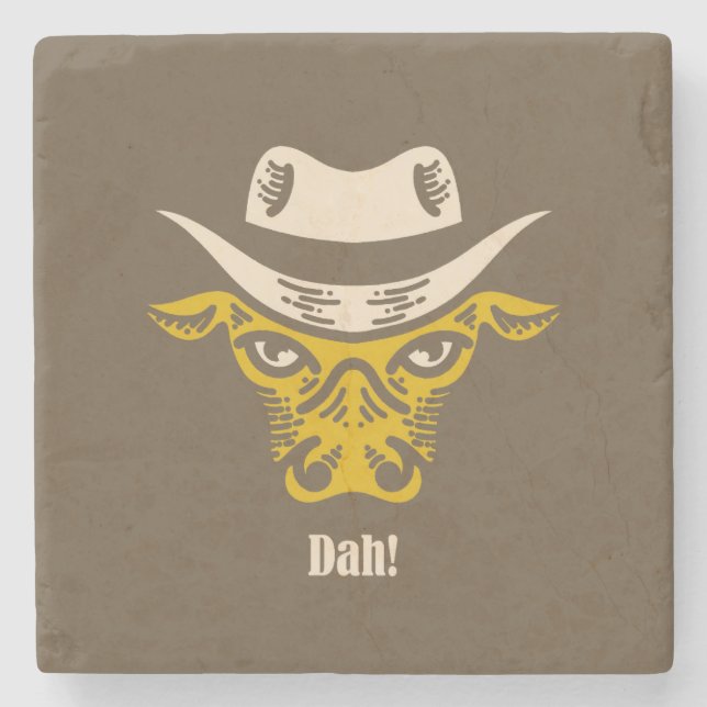 Dah! Stone Coaster (Front)