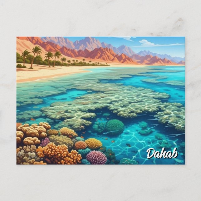Dahab Egypt Travel Postcard (Front)