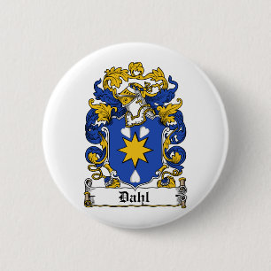 Dahl Family Crest 6 Cm Round Badge