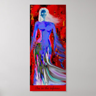 Dahla Feeling Blue Poster