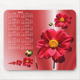 Dahlia 2 calendar ~ mousepad