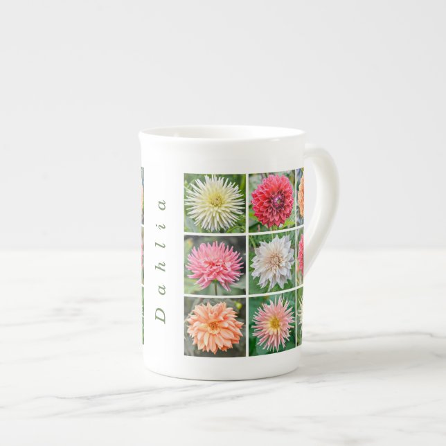 'Dahlia' Bone China Mug (Front Right)