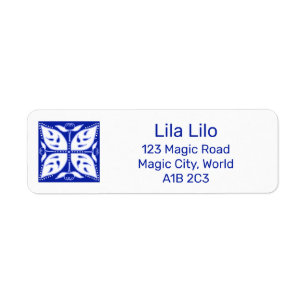 Dahlia Buds Personalized Return Address Label
