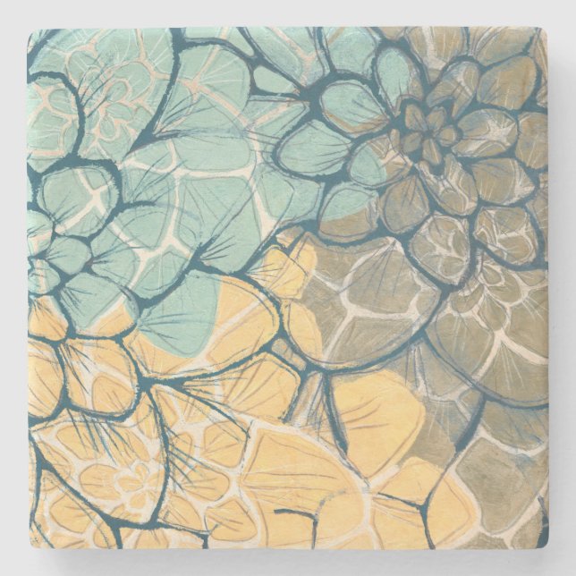 Dahlia Dance I Stone Coaster (Front)