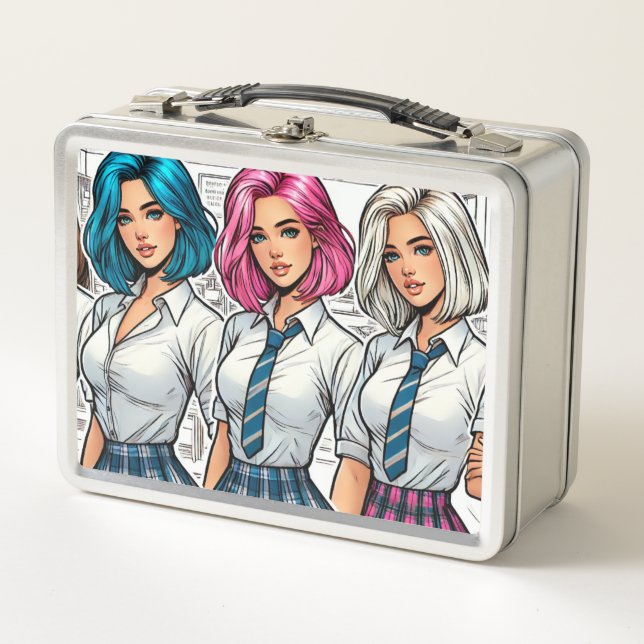 Dahlia, Demi & Dania Metal Lunch Box (Front)