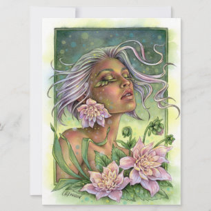 Dahlia Fantasy Flower Fae Enchantress Art Card