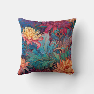 Dahlia Floral Tapestry Cushion