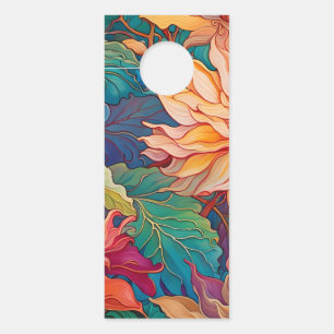 Dahlia Floral Tapestry Do NOT Disturb Door Hanger