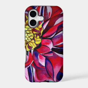 Dahlia flower abstract original flower art