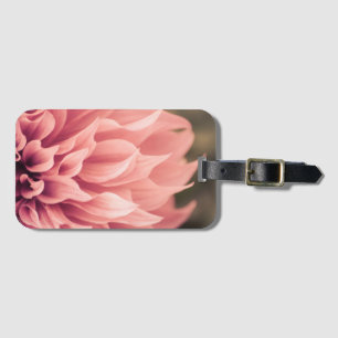 Dahlia Flower Blossom Luggage Tag