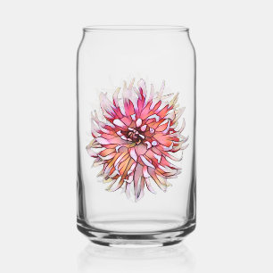 DAHLIA FLOWER CAN GLASS