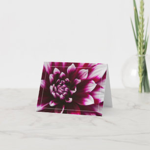 Dahlia Flower Card