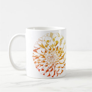Dahlia flower classic mug
