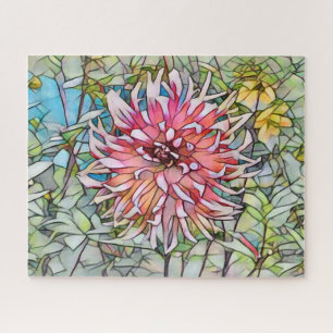 DAHLIA FLOWER JIGSAW PUZZLE