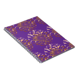 Dahlia flower notebook