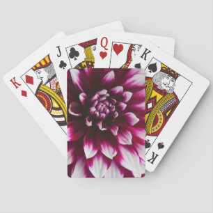 Dahlia Flower Playing Cards