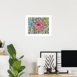 DAHLIA FLOWER POSTER