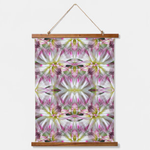 Dahlia Flower Power Abstract Nature Hanging Tapestry