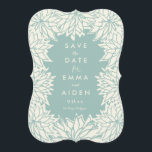 Dahlia Flower Save The Date Card<br><div class="desc">Announce your wedding day with this unique and modern save the date card featuring dahlia flowers in bloom. Photo optional on back.</div>