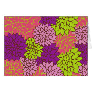 Dahlia Flowers, Colourful Flowers, Floral Pattern