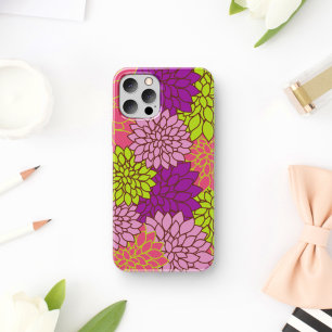 Dahlia Flowers, Colourful Flowers, Floral Pattern iPhone 11 Case