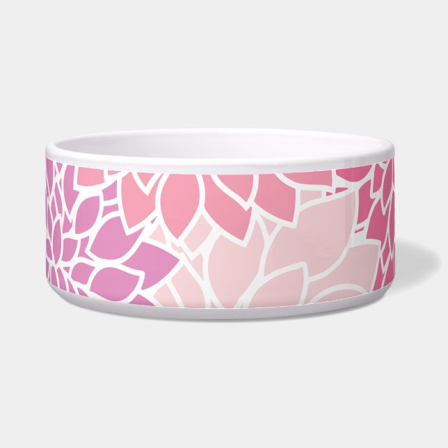 Dahlia Flowers, Pattern Of Flowers, Pink Dahlia (Front)