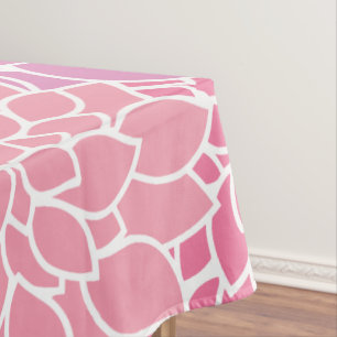Dahlia Flowers, Pattern Of Flowers, Pink Dahlia Tablecloth