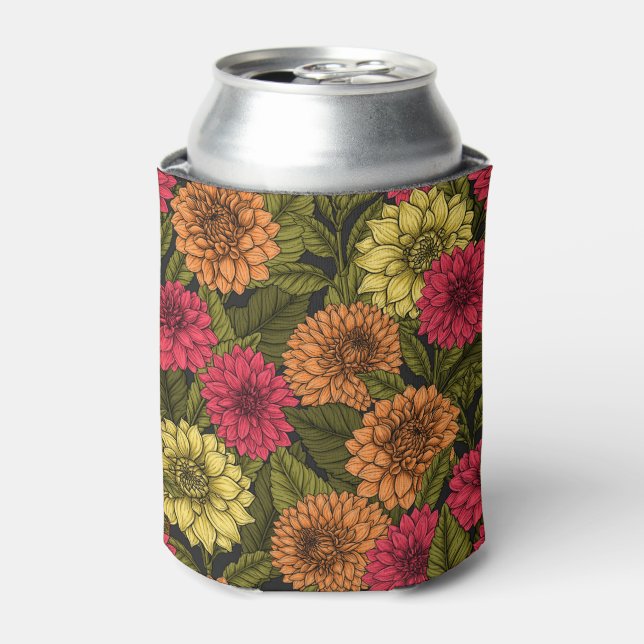 Dahlia garden can cooler (Can Front)